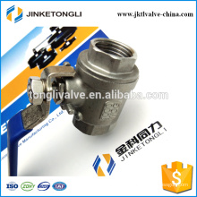 JKTL2B019 manufacture 2 piece floating cast iron segment ball valve